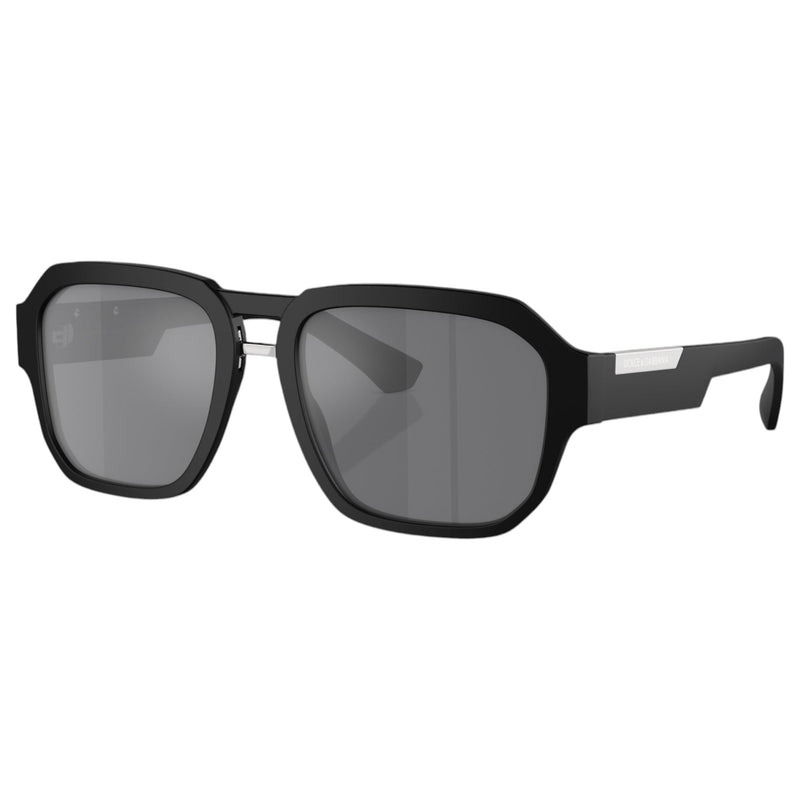 Mens Dolce & Gabbana Sunglasses Dg4464 Matte Black/ Grey Mirror Sunnies