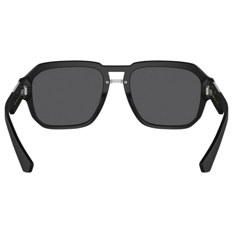 Mens Dolce & Gabbana Sunglasses Dg4464 Matte Black/ Grey Mirror Sunnies