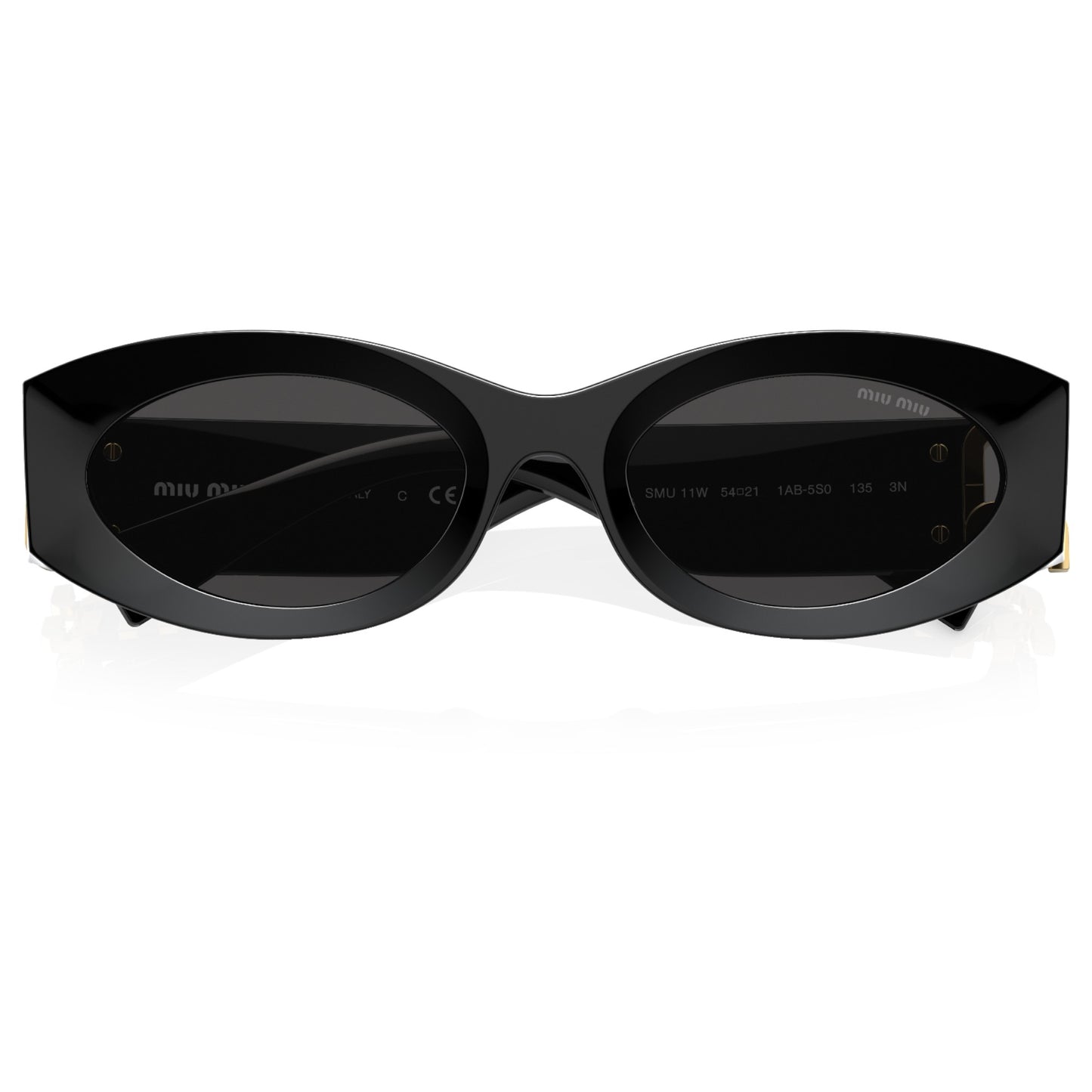 Womens Miu Miu MU11WS Sunglasses Black/Dark Grey