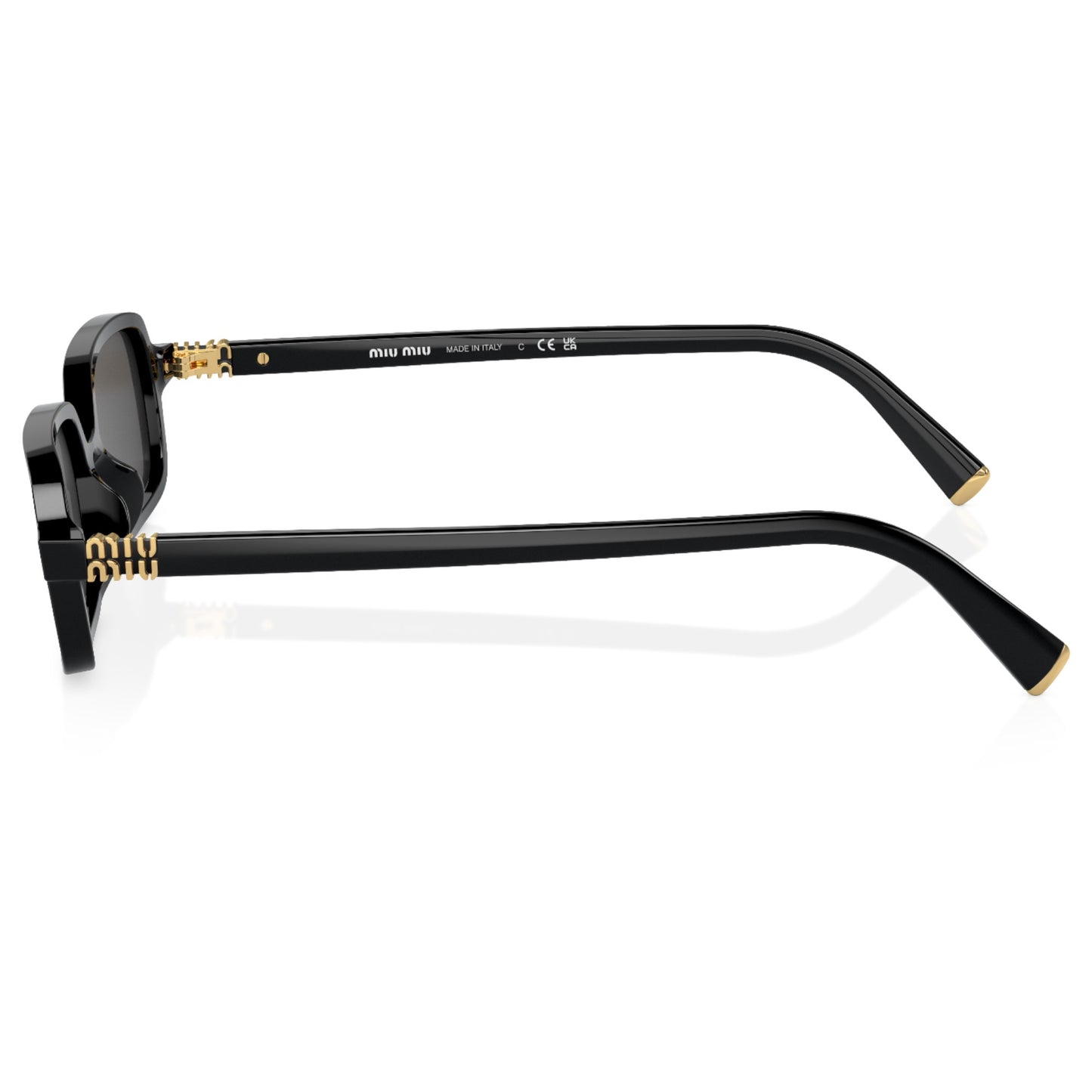 Womens Miu Miu MU11ZS Sunglasses Black/Dark Grey