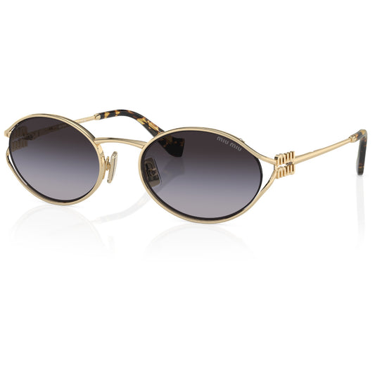 Womens Miu Miu MU52YS Sunglasses Pale Gold/Grey