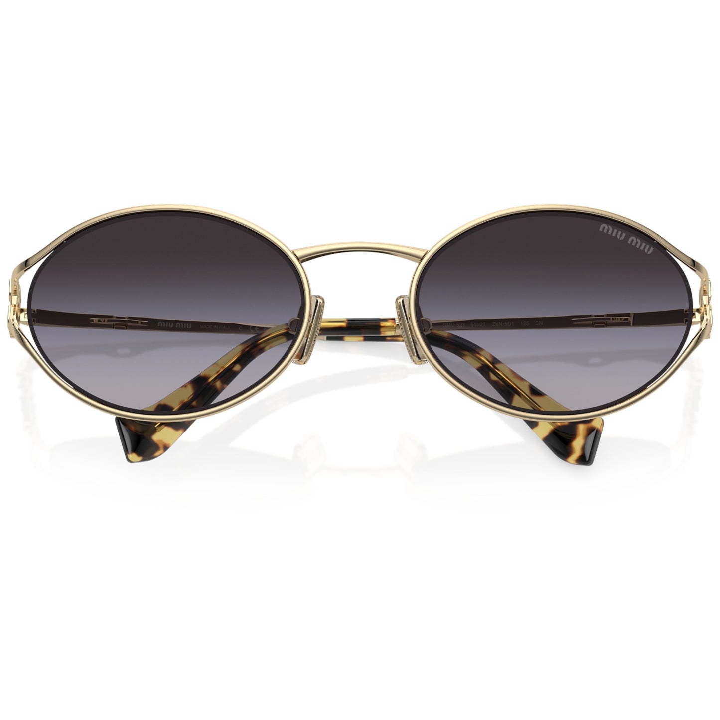Womens Miu Miu MU52YS Sunglasses Pale Gold/Grey