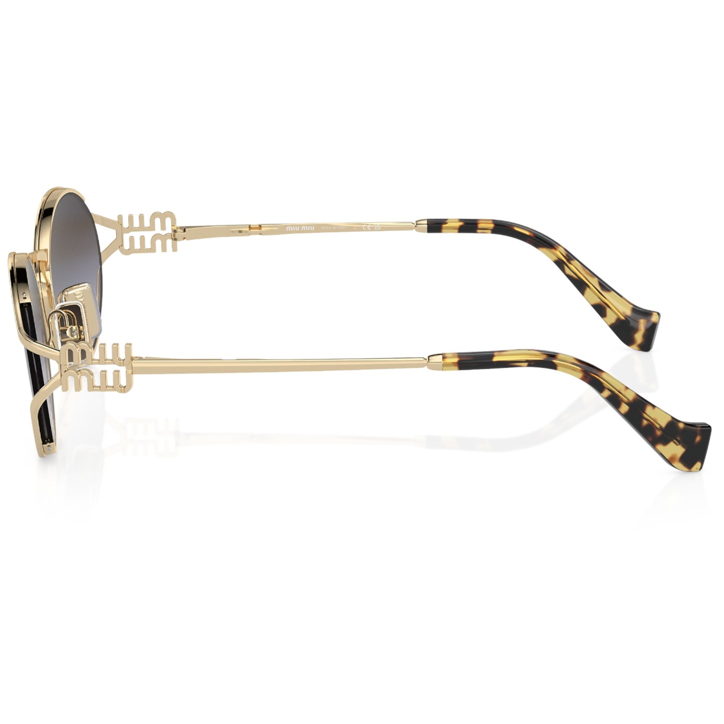 Womens Miu Miu MU52YS Sunglasses Pale Gold/Grey