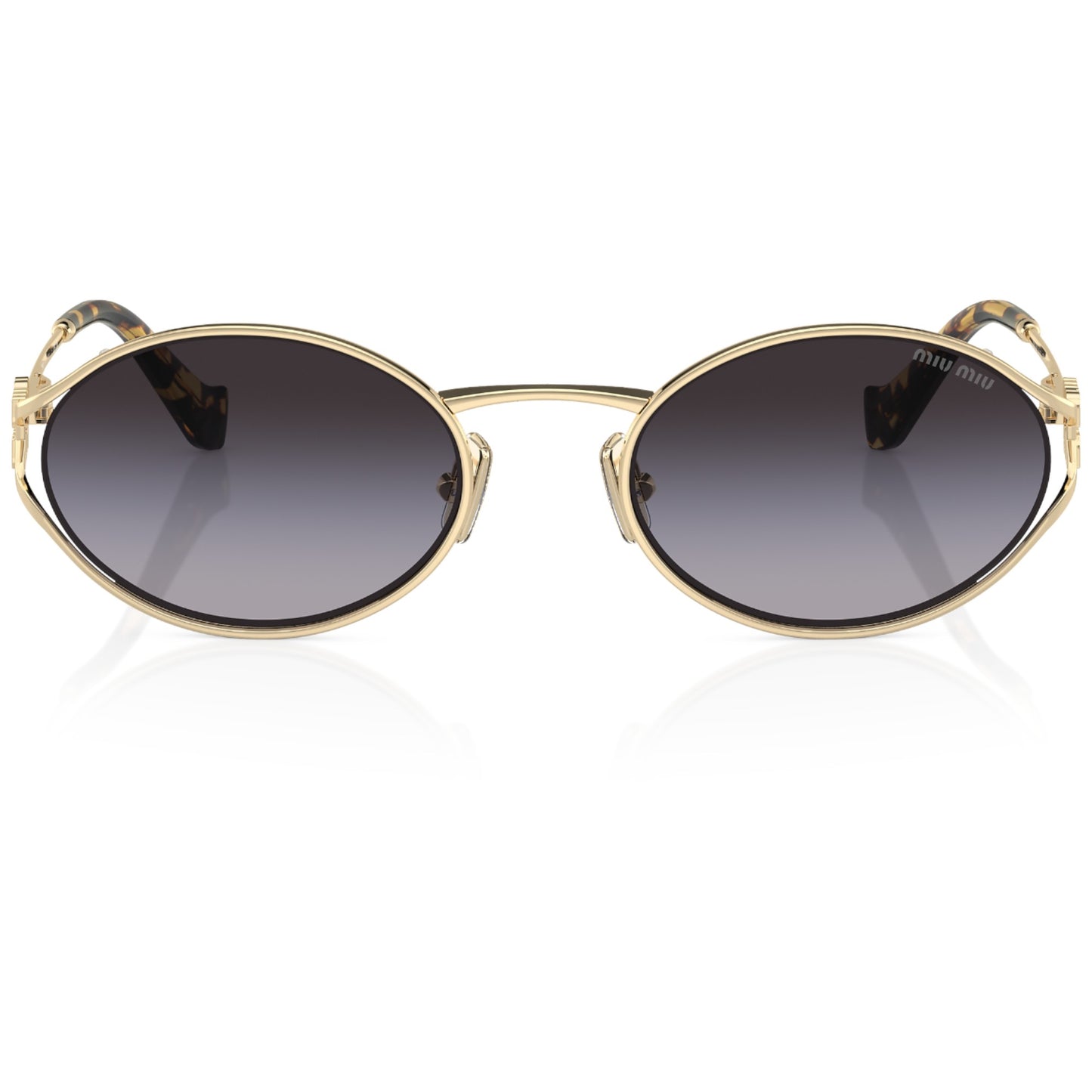 Womens Miu Miu MU52YS Sunglasses Pale Gold/Grey