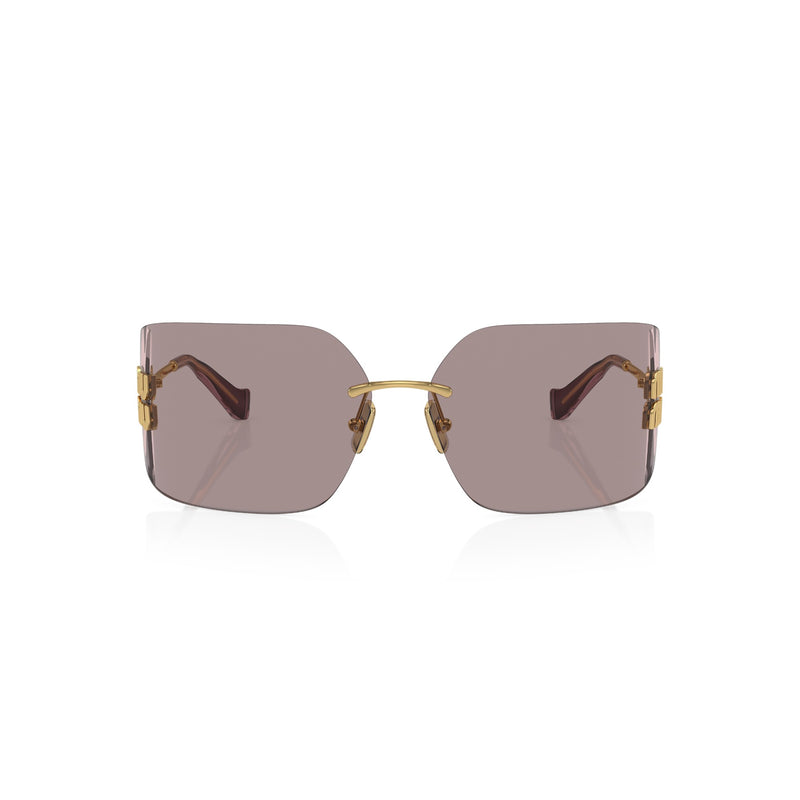 Womens Miu Miu Sunglasses Mu54ys Gold/ Violet Sunnies