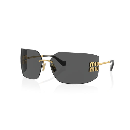 Womens Miu Miu MU54YS Sunglasses Gold/Grey