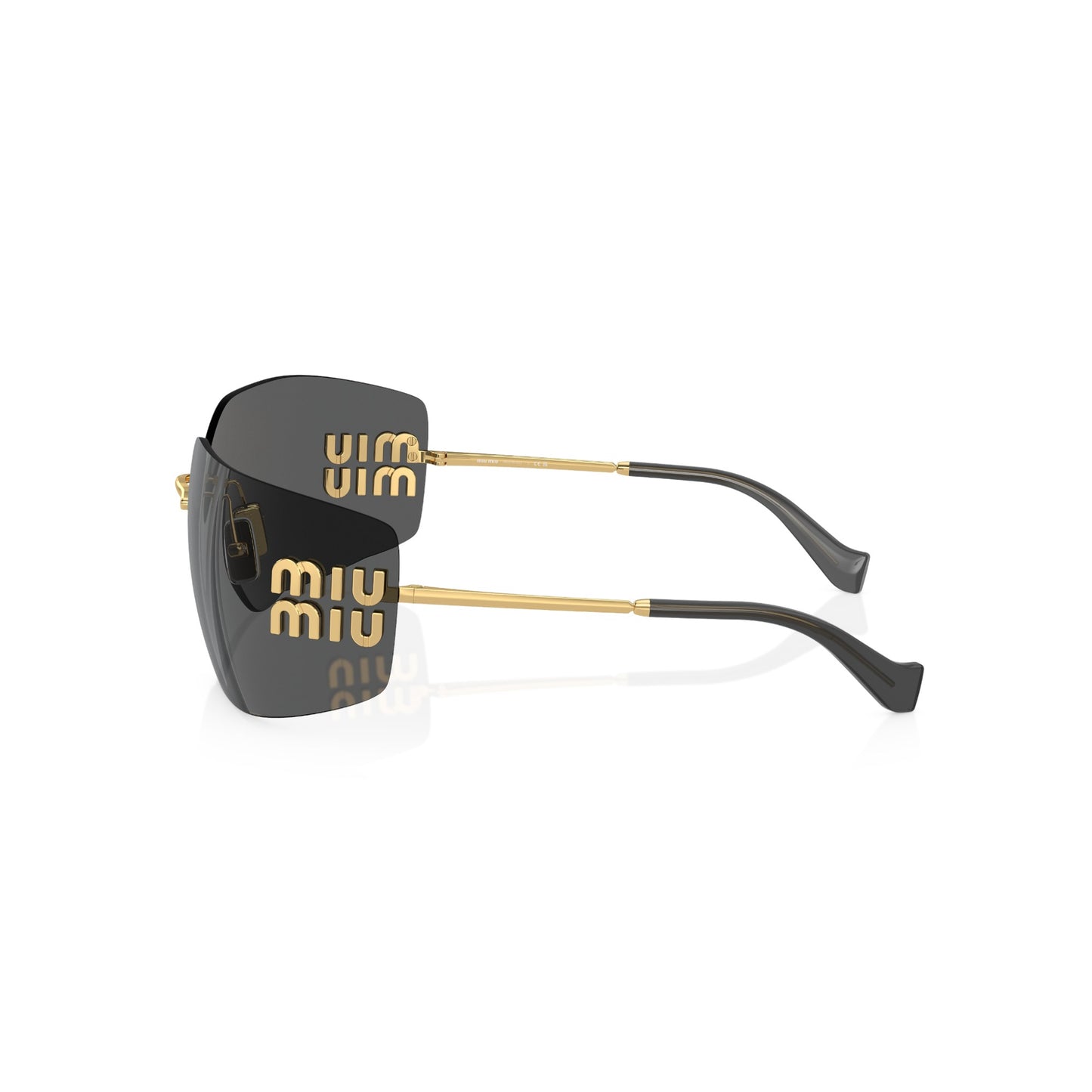 Womens Miu Miu MU54YS Sunglasses Gold/Grey