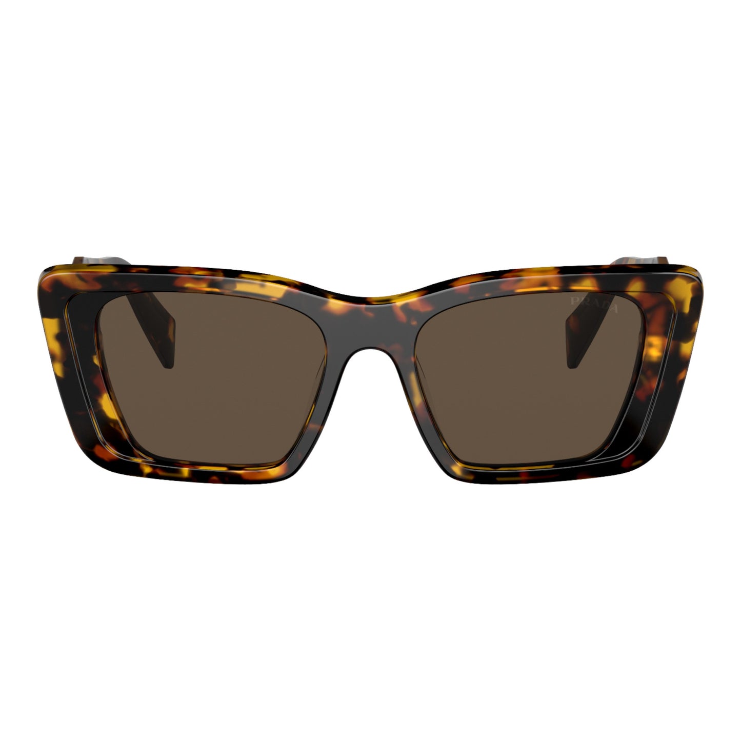 Womens Prada Symbole PR08YS Sunglasses Havana Honey/Dark Brown