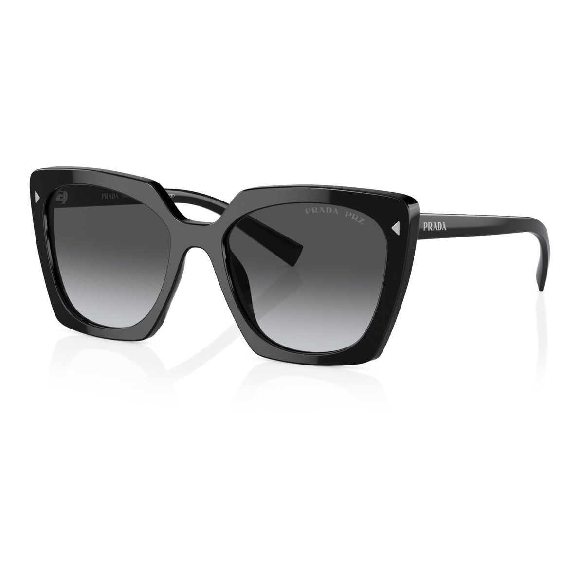 Womens Prada PR23ZS Polarised Sunglasses Black/Polar Grey