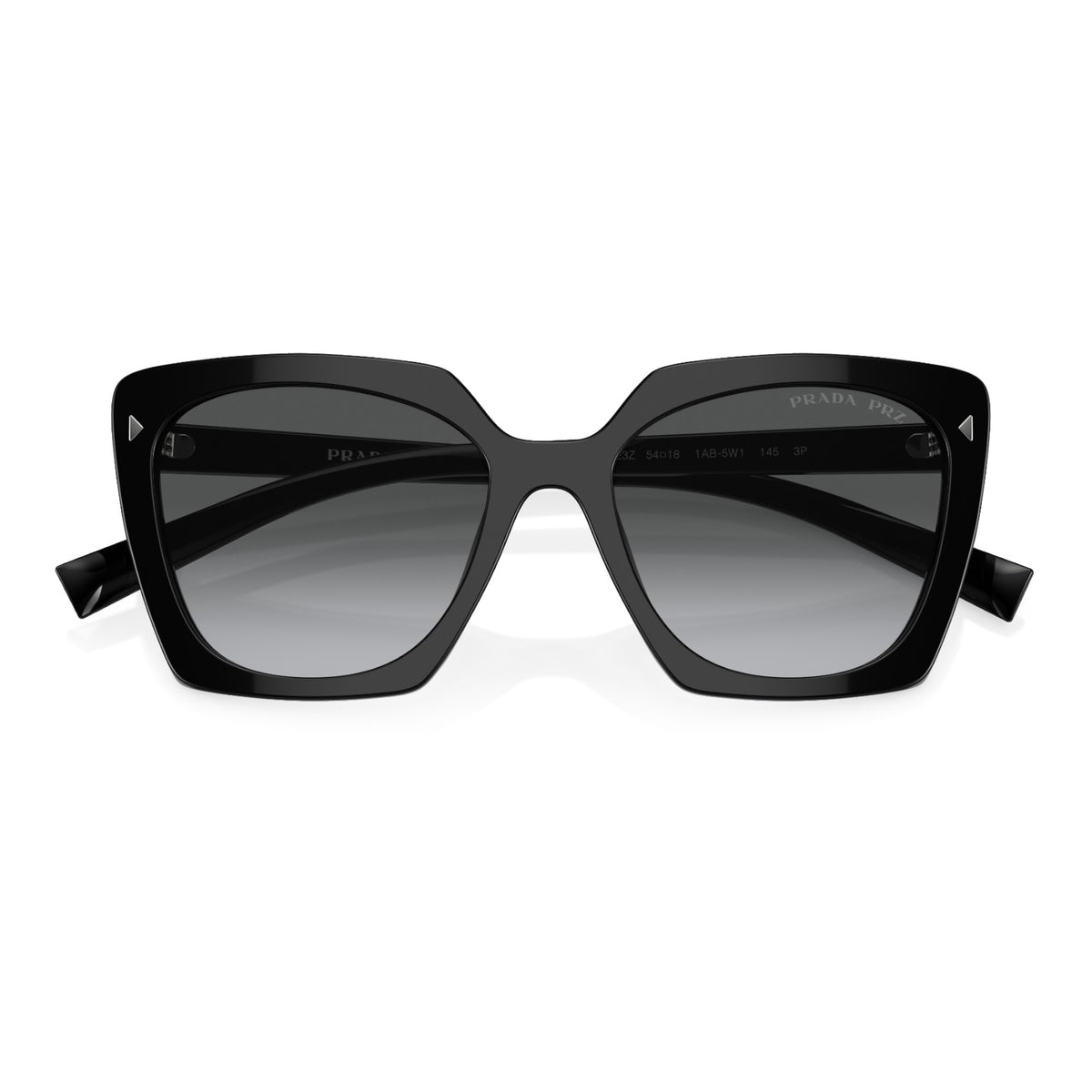 Womens Prada PR23ZS Polarised Sunglasses Black/Polar Grey