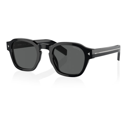 Mens Prada PRA16S Sunglasses Black/Dark Grey