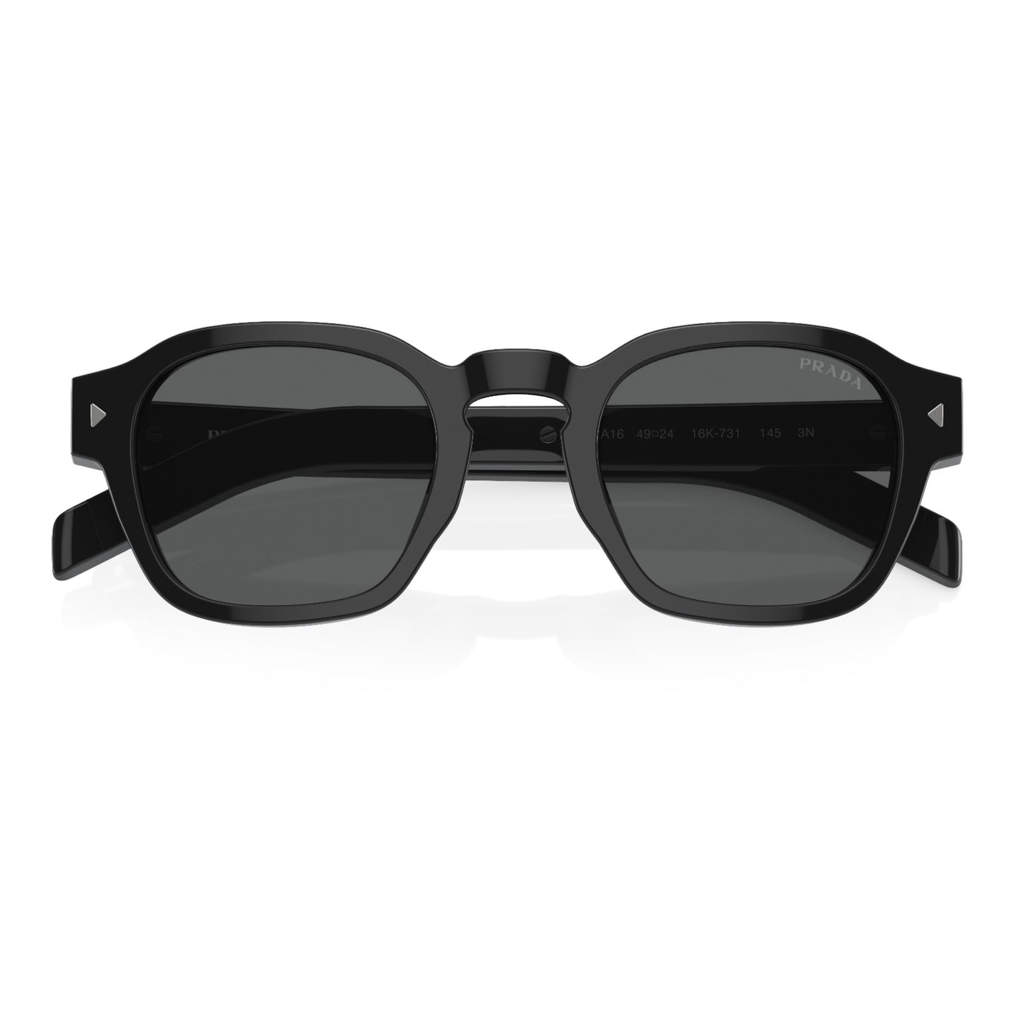 Mens Prada PRA16S Sunglasses Black/Dark Grey