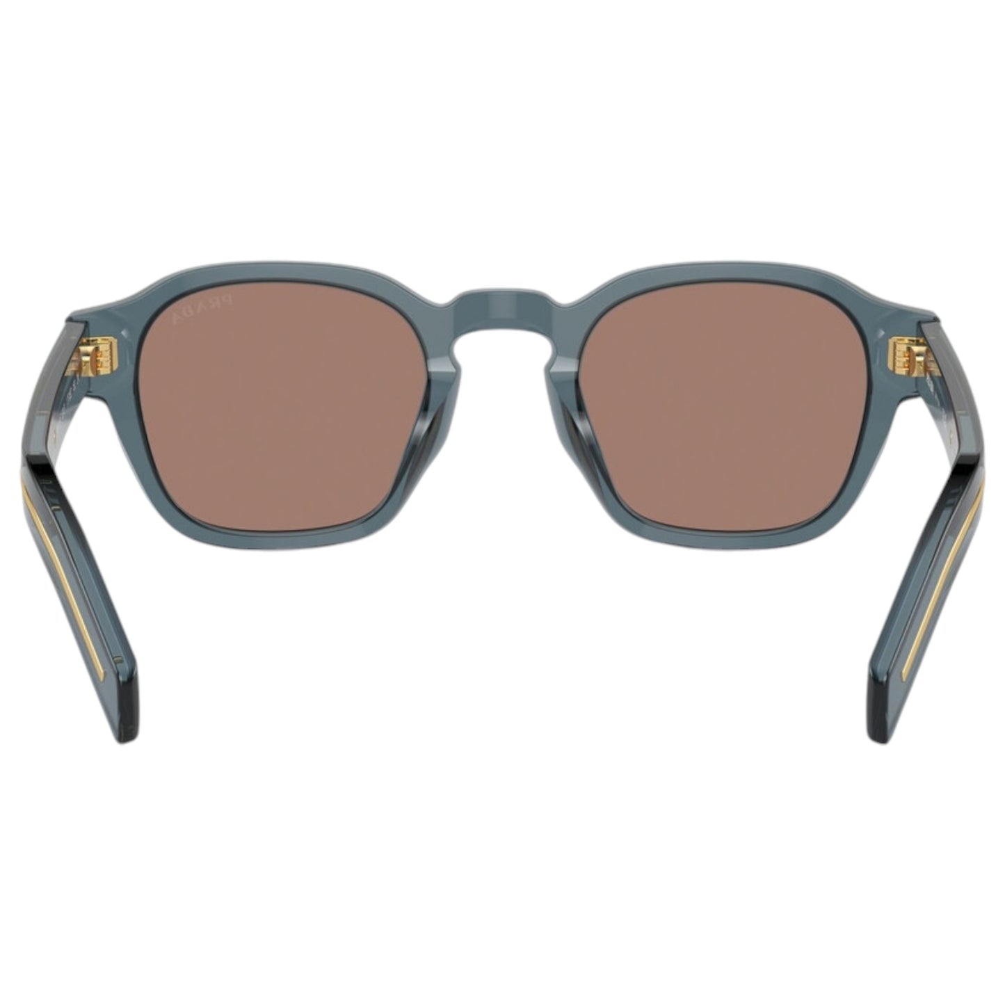Mens Prada PRA16S Sunglasses Transparent Ocean/Brown