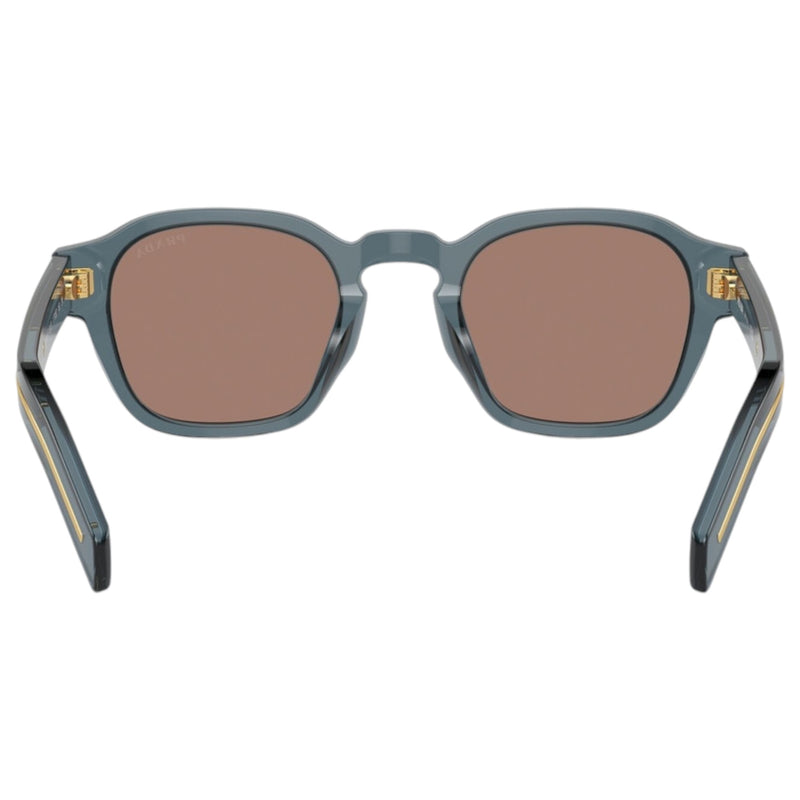 Mens Prada Sunglasses Pra16s Transparent Ocean/ Brown Mirror Sunnies