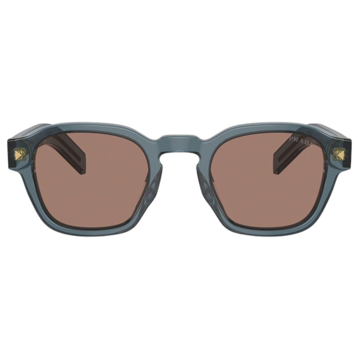 Mens Prada PRA16S Sunglasses Transparent Ocean/Brown