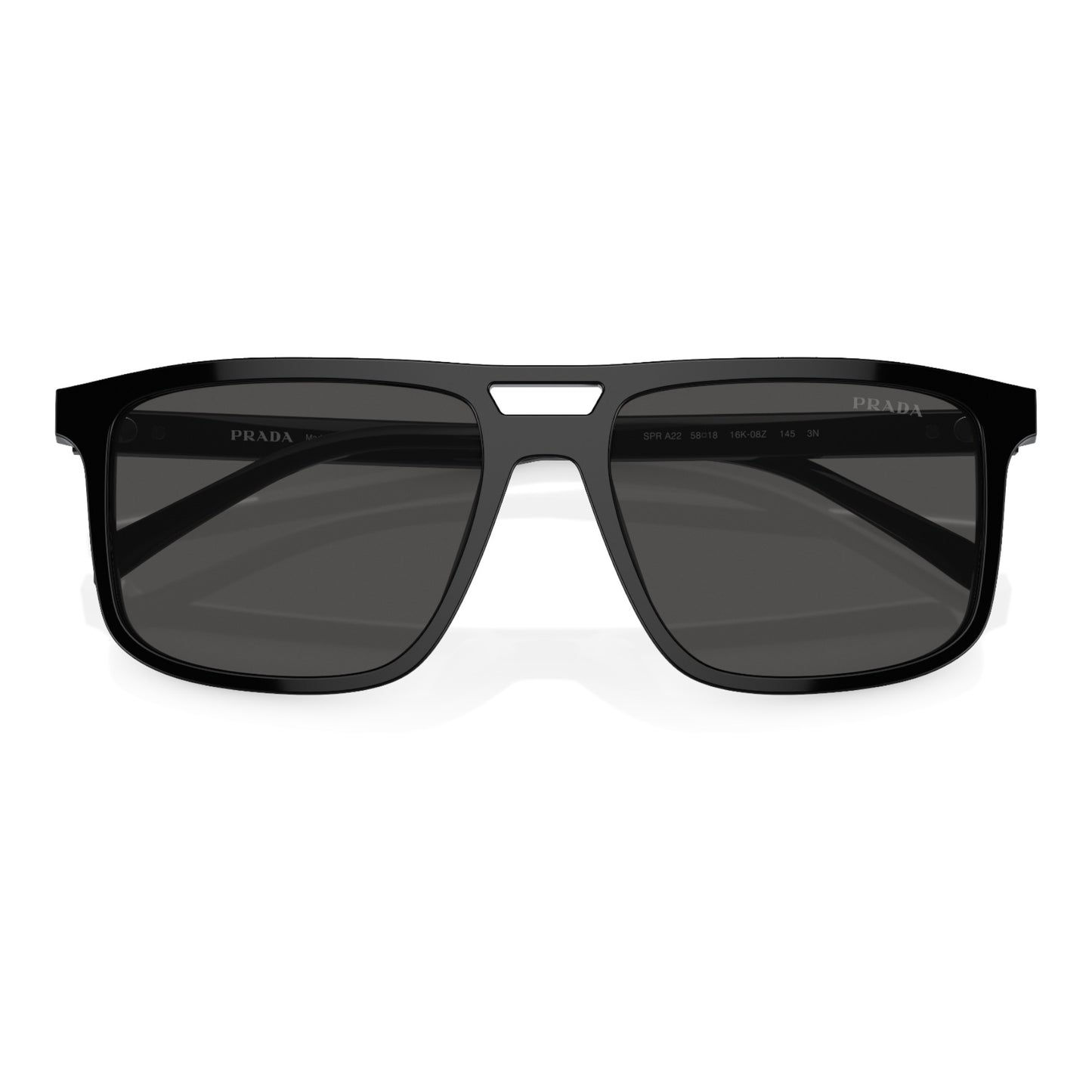 Mens Prada PRA22S Sunglasses Black/Dark Grey