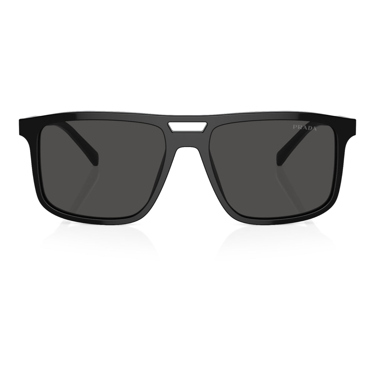 Mens Prada PRA22S Sunglasses Black/Dark Grey