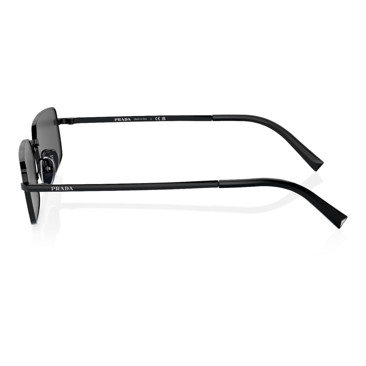 Womens Prada PRA60S Sunglasses Black/Dark Grey