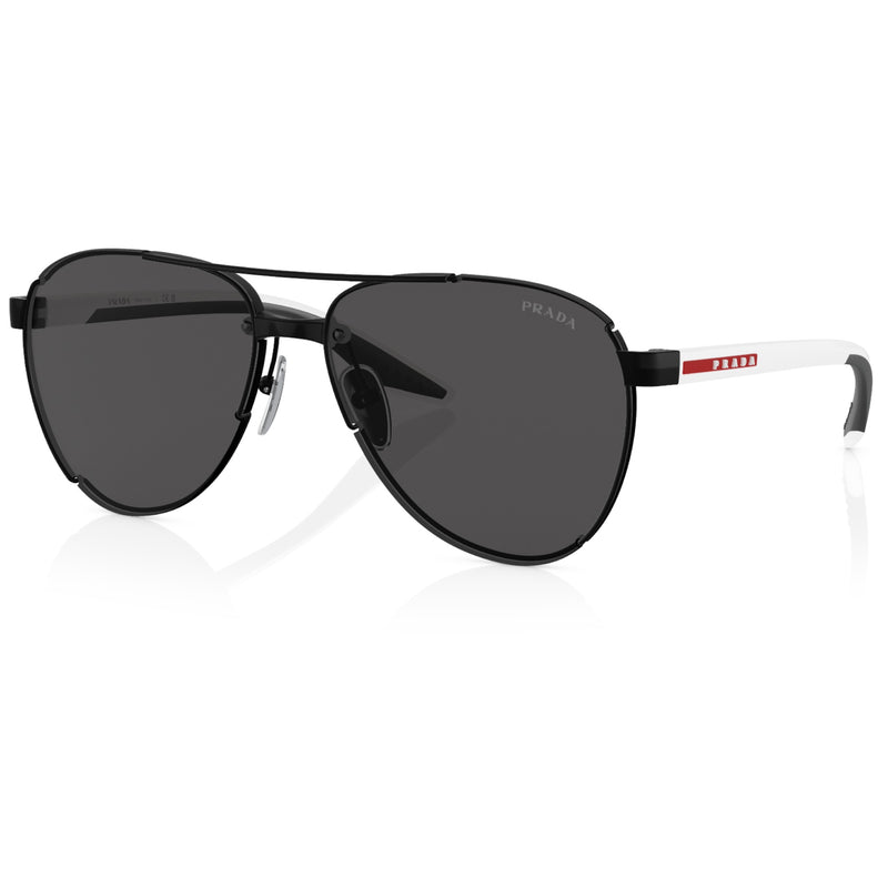 Mens Prada Linea Rossa Sunglasses Ps51ys Matte Black/ Dark Grey Sunnies