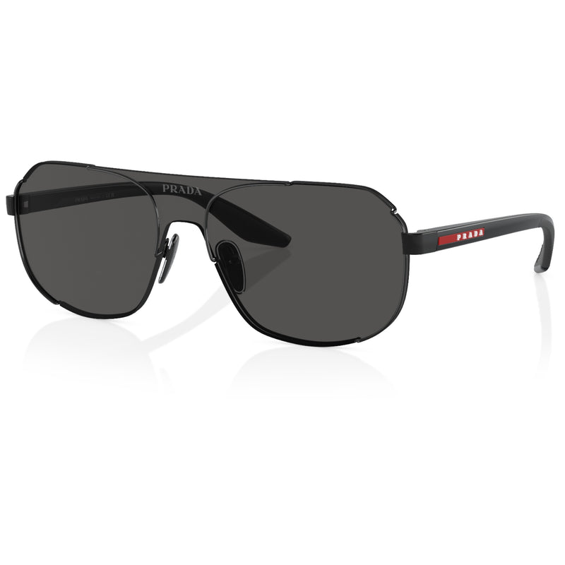 Mens Prada Linea Rossa Sunglasses Ps53ys Black/ Dark Grey Sunnies