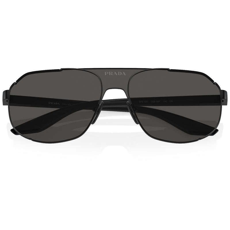 Mens Prada Linea Rossa Sunglasses Ps53ys Black/ Dark Grey Sunnies