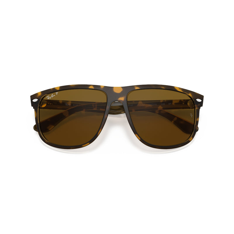 Mens Polarised Ray Ban Sunglasses Boyfriend Rb4147 Light Havana/ Brown Sunnies