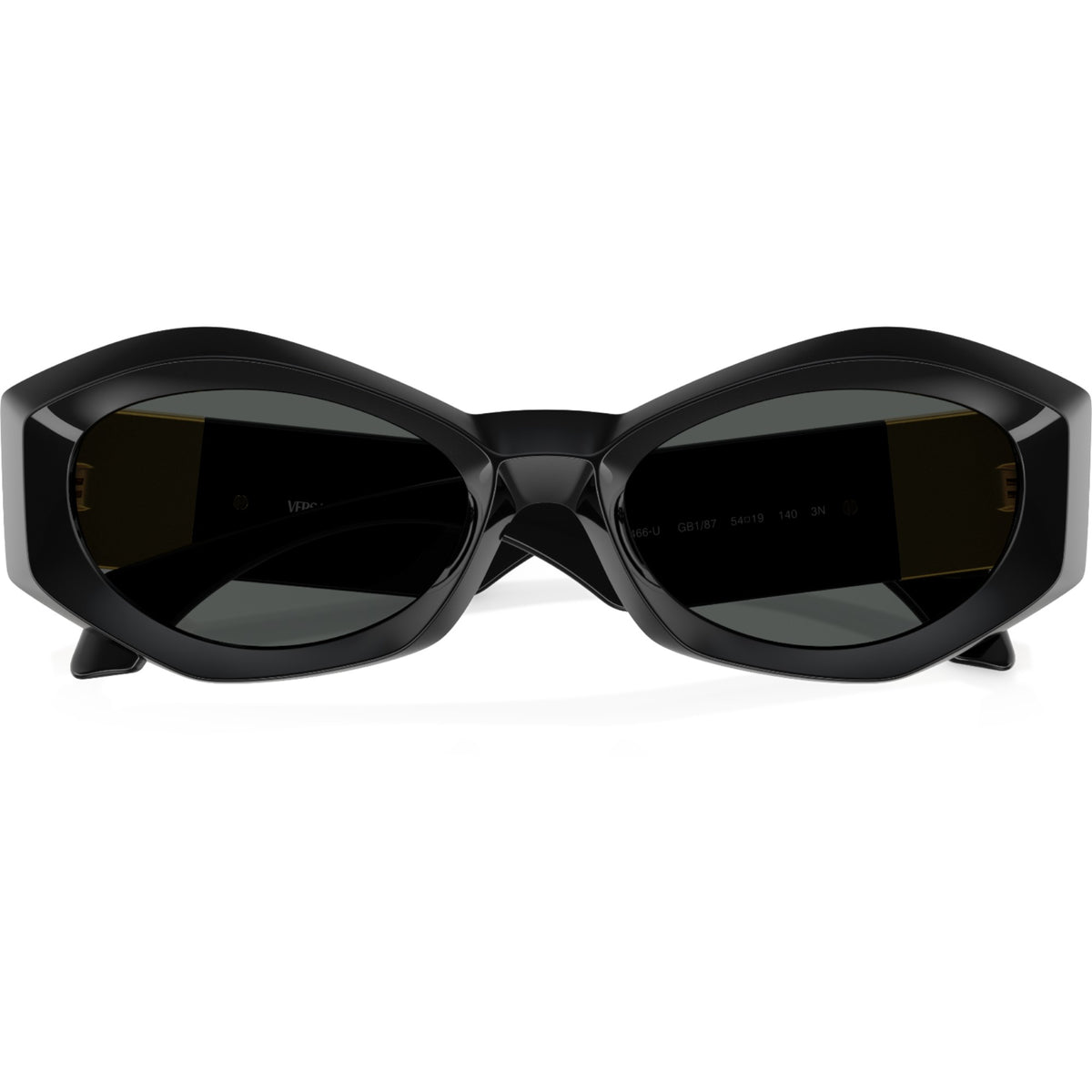 Womens Versace VE4466U Sunglasses Black/Dark Grey