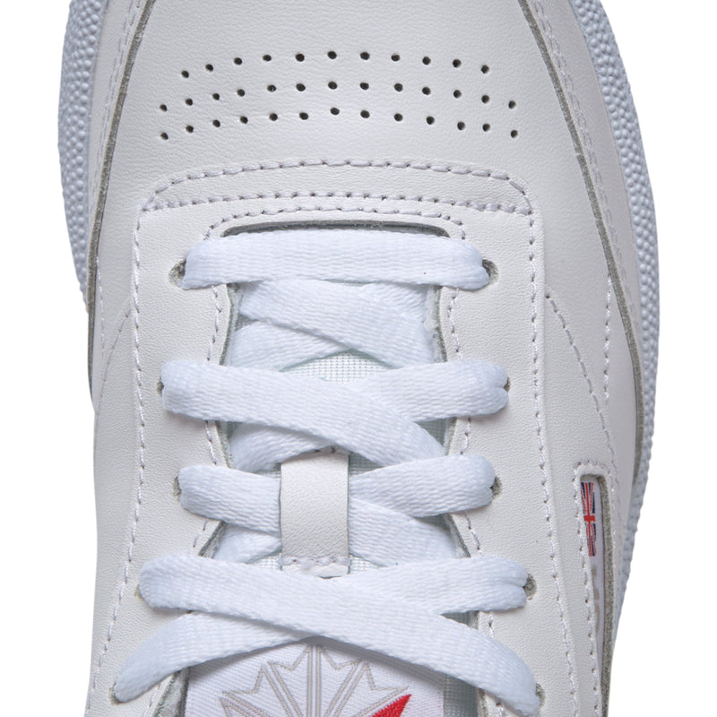 Womens Reebok Club C 85 White/ Light Grey Casual Shoes