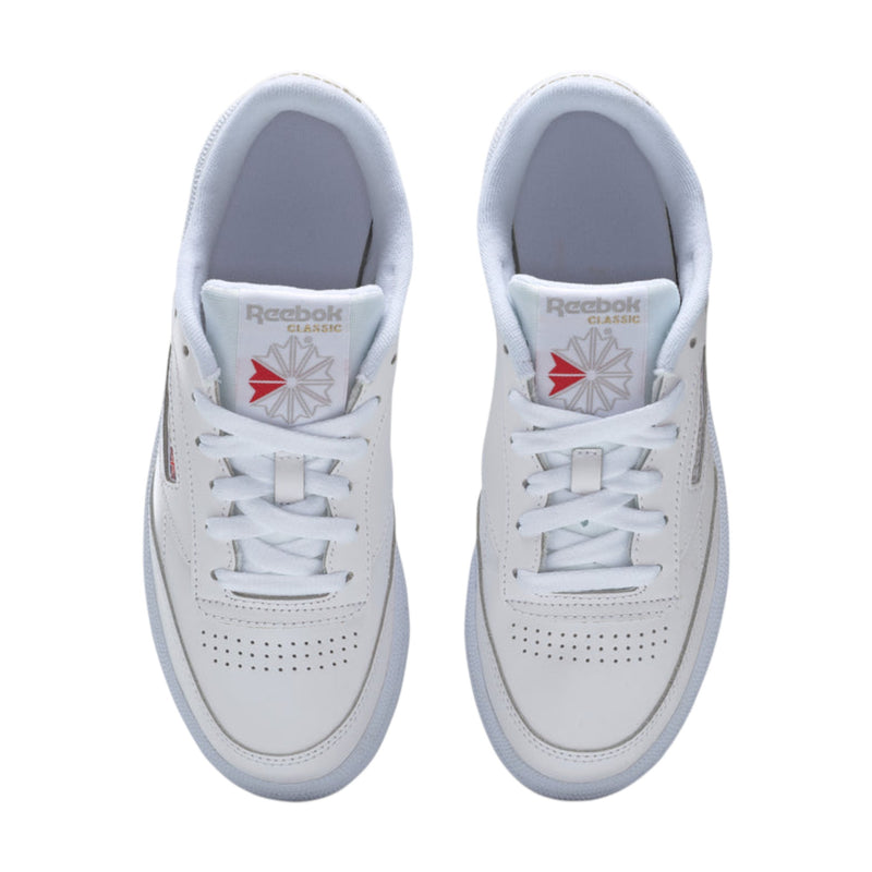 Womens Reebok Club C 85 White/ Light Grey Casual Shoes