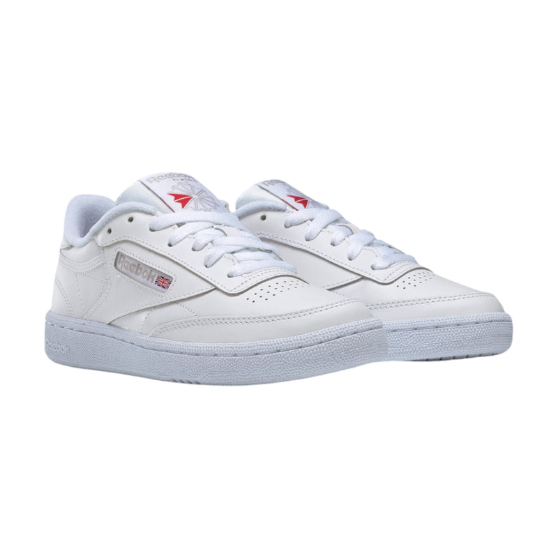 Womens Reebok Club C 85 White/ Light Grey Casual Shoes