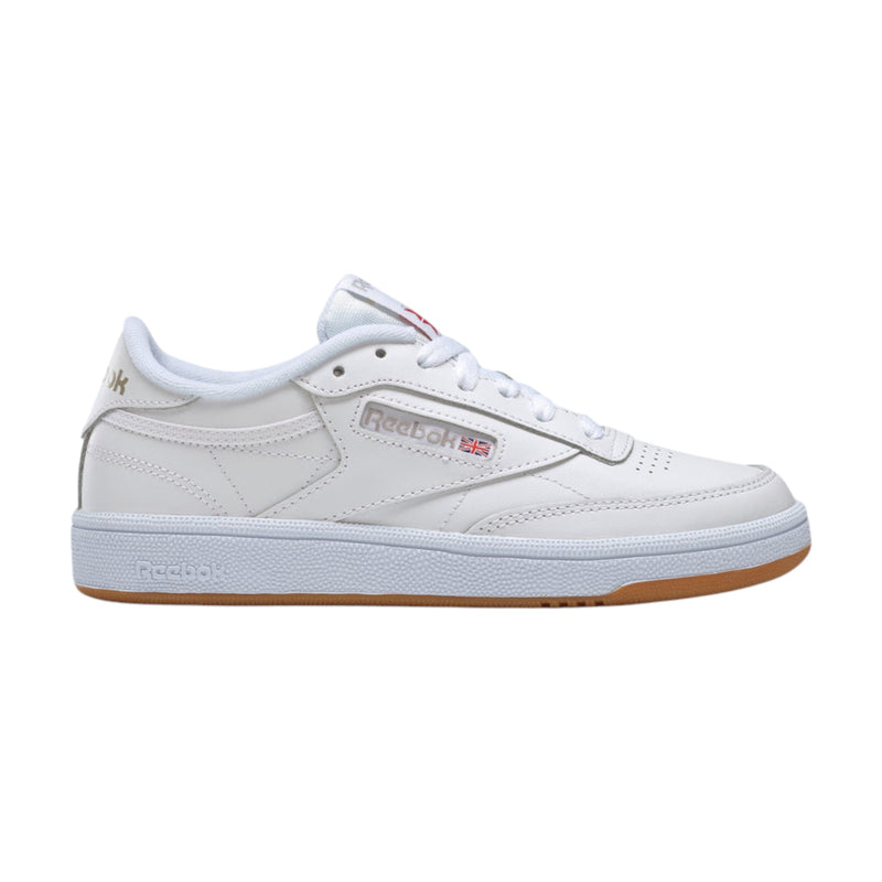 Womens Reebok Club C 85 White/ Light Grey/ Gum Casual Shoes