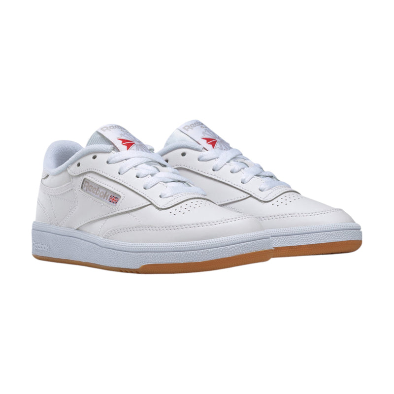 Womens Reebok Club C 85 White/ Light Grey/ Gum Casual Shoes