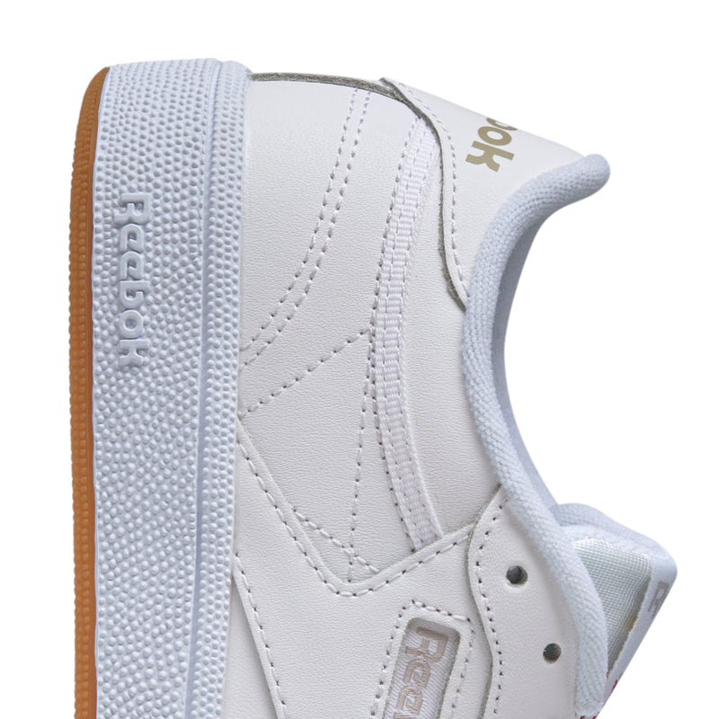 Womens Reebok Club C 85 White/ Light Grey/ Gum Casual Shoes