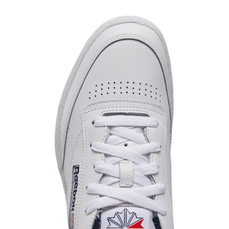 Mens Reebok Club C 85 White/ Navy Casual Shoes