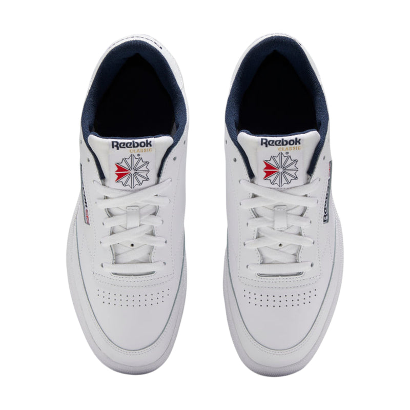 Mens Reebok Club C 85 White/ Navy Casual Shoes