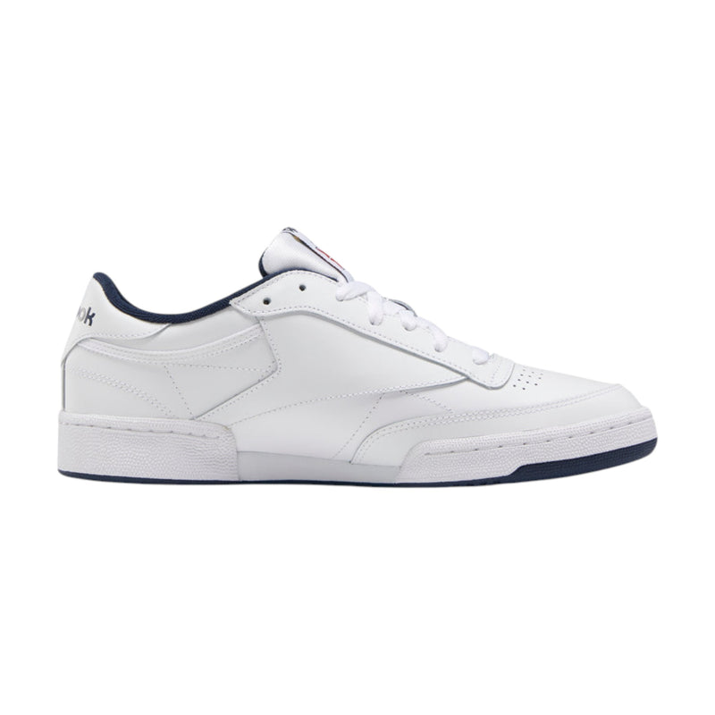 Mens Reebok Club C 85 White/ Navy Casual Shoes