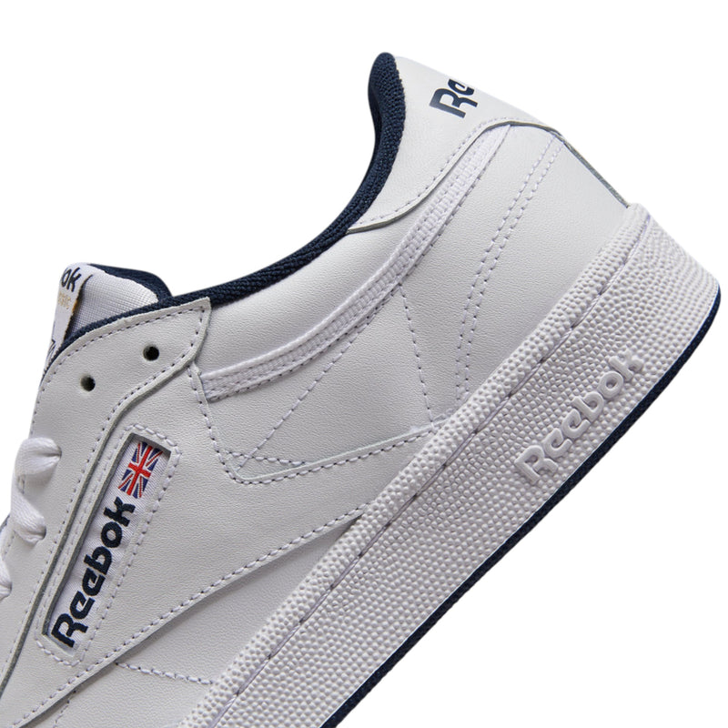 Mens Reebok Club C 85 White/ Navy Casual Shoes