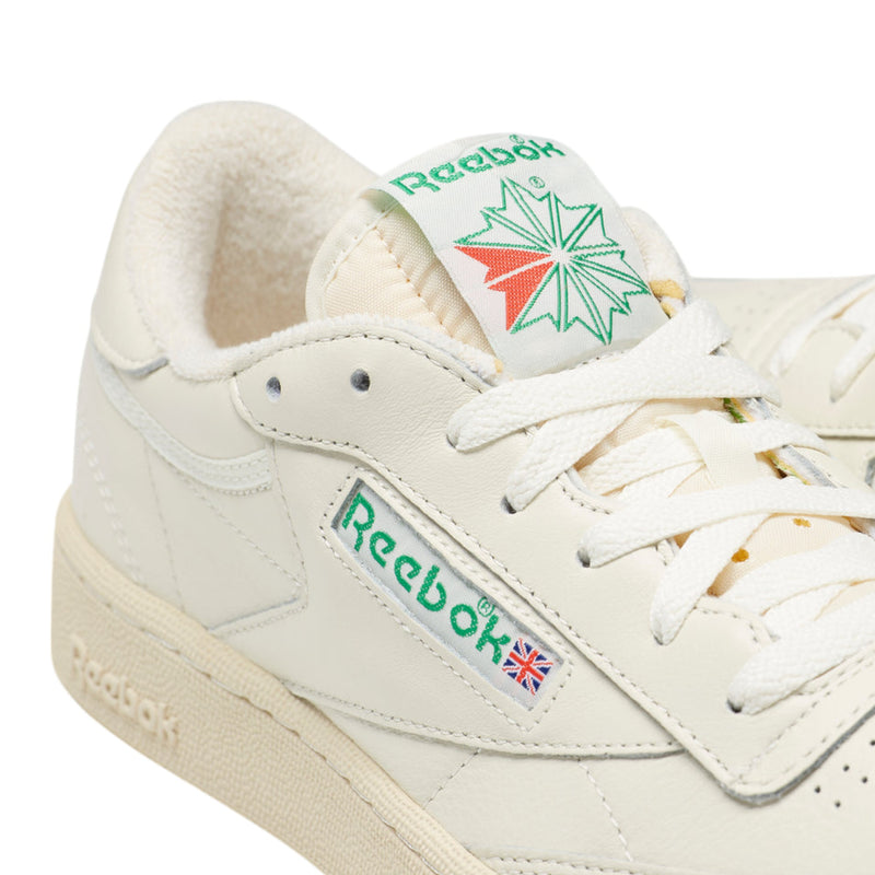 Mens Reebok Club C 85 Vintage Chalk/ Green Casual Shoes