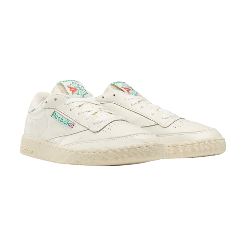 Mens Reebok Club C 85 Vintage Chalk/ Green Casual Shoes