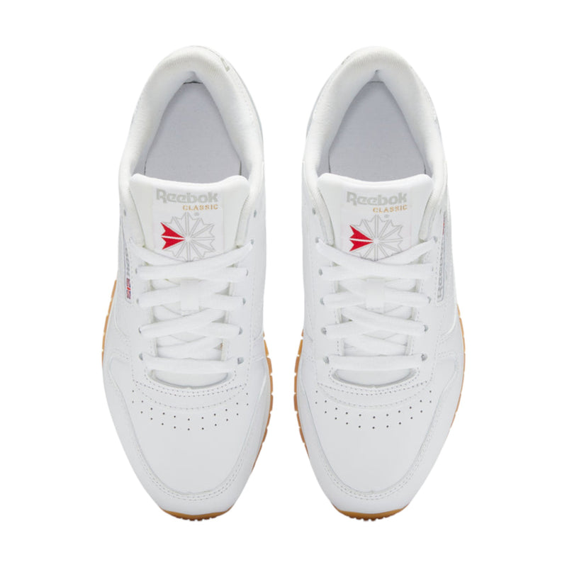 Mens Reebok Classic Leather White/ Gum Casual Shoes