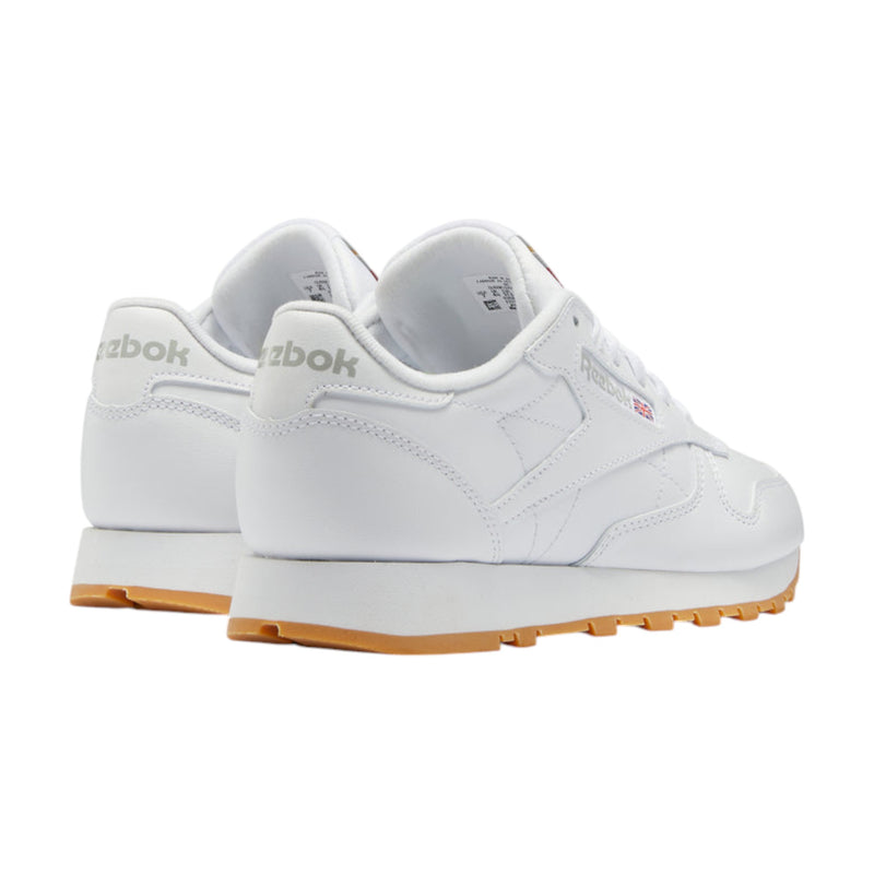 Mens Reebok Classic Leather White/ Gum Casual Shoes