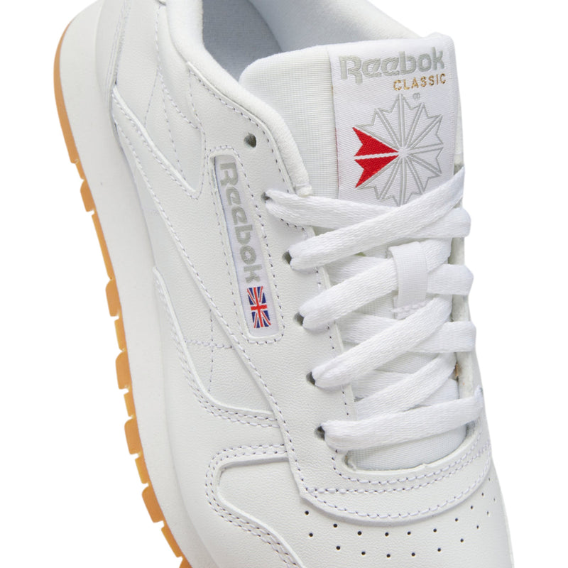 Mens Reebok Classic Leather White/ Gum Casual Shoes