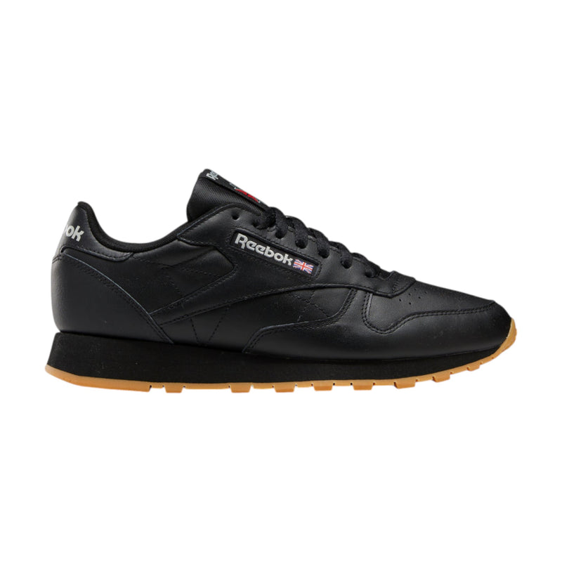 Mens Reebok Classic Leather Black/ Gum Casual Shoes