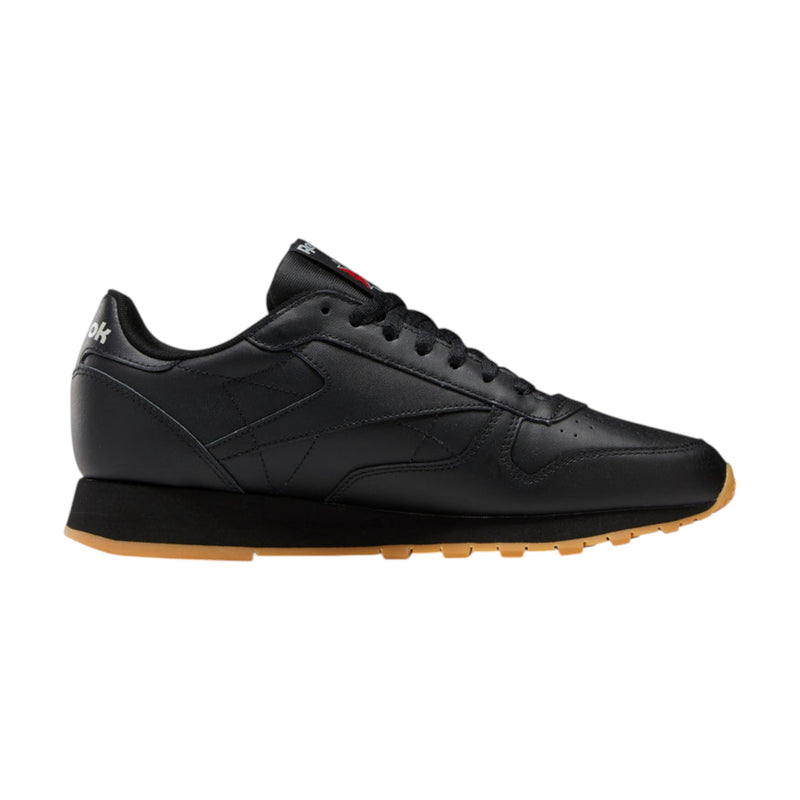 Mens Reebok Classic Leather Black/ Gum Casual Shoes