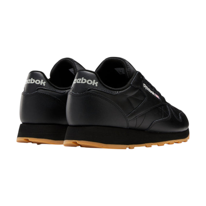 Mens Reebok Classic Leather Black/ Gum Casual Shoes