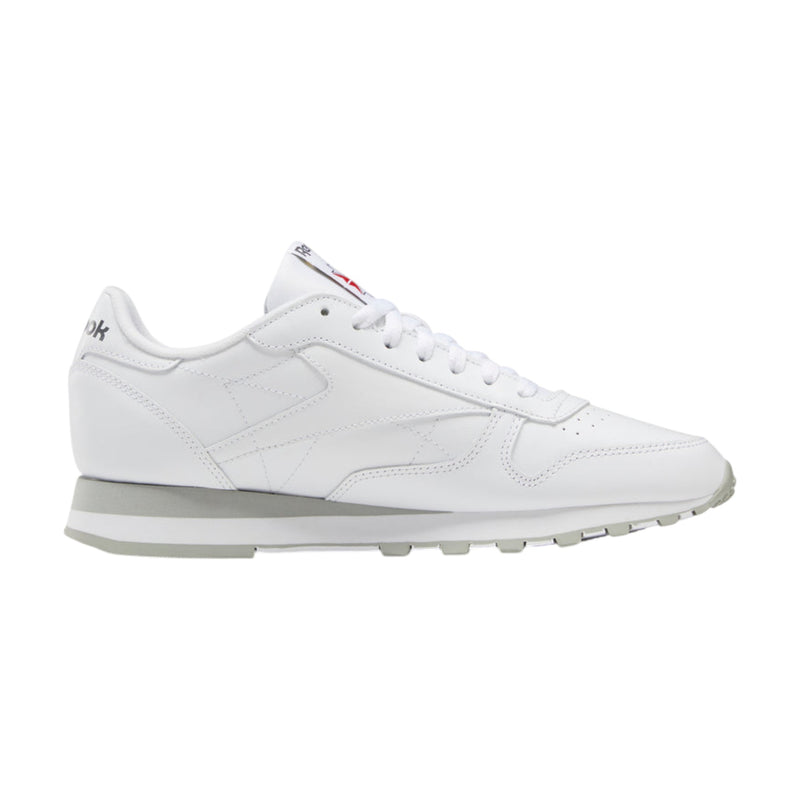 Mens Reebok Classic Leather White/ Grey Casual Shoes