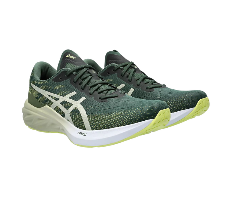 Mens Asics Dynablast 3 Rain Forest/ Dried Leaf Green Athletic Running Shoes