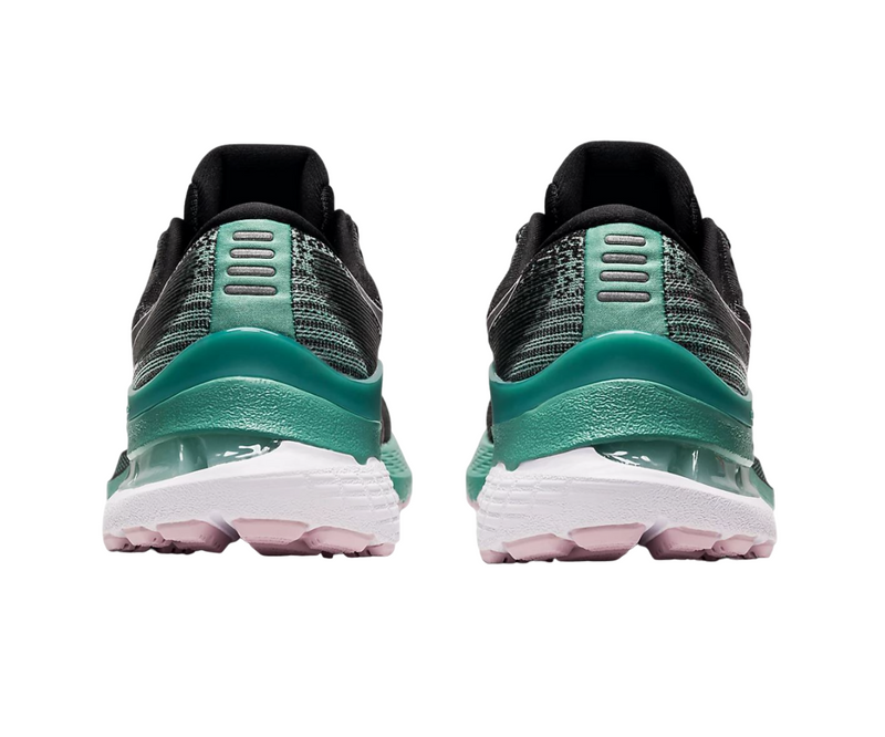 Womens Asics Gel-Kayano 28 Black/Sage Athletic Running Shoes