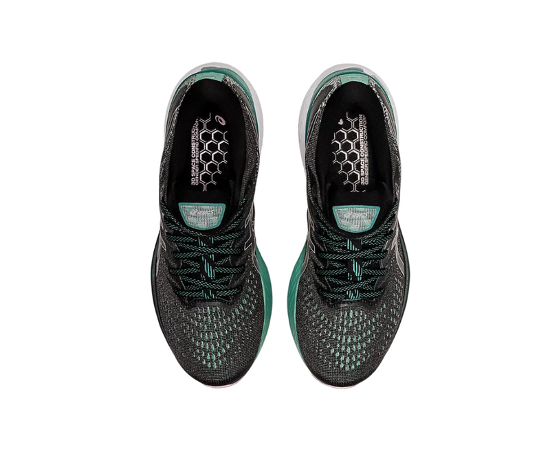 Womens Asics Gel-Kayano 28 Black/Sage Athletic Running Shoes