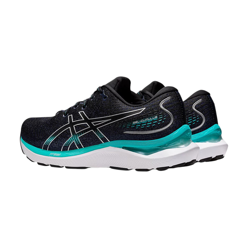 Womens Asics Gel-Cumulus 24 Black/ Pure Silver Athletic Running Shoes